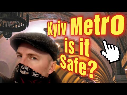 Kyiv Metro - what's it like during the Pandemic?  I wonder if everyone is wearing a Mask?  Ukraine