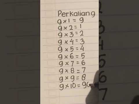 Perkalian 9  #matematika #perkaliancepat #mtk #perkalian #tutorial #fypシ #fyp