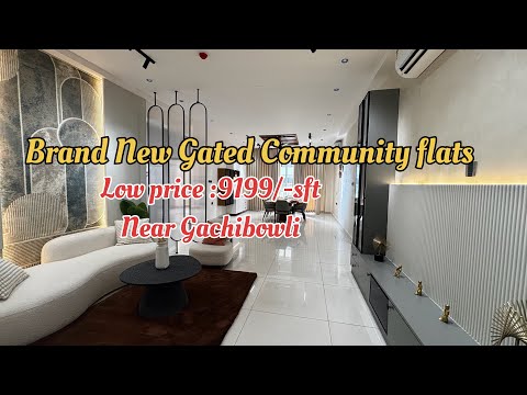 Brand New Gated Community Flats Sale | Hyderabad | Near Gachibowli | 2.5BHK & 3BHK | Low price |