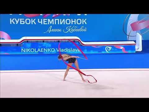 Vladislava Nikolaenko ribbon final Grand Prix 2025 29.85 3rd no medal