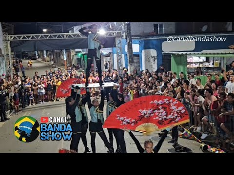 Corpo coreográfico da Banda Marcial FAMULD na Final da Copa Sul Baiana de Bandas e Fanfarras 2025