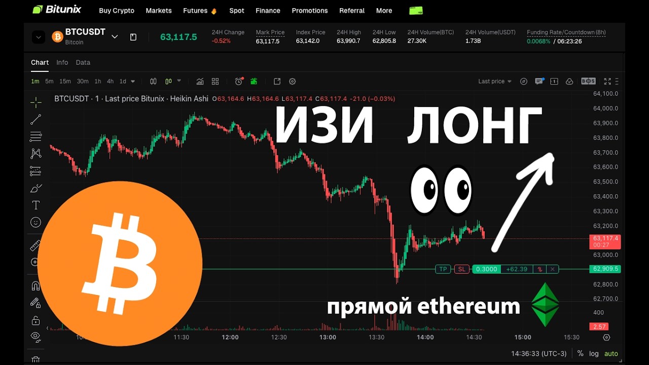 ИЗИ ЛОНГ 🟢 ПРЯМОЙ ETH