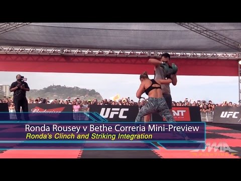 BJJ Scout: UFC 190 mini-Preview - Study on Ronda Rousey's Clinch & Strike Integration