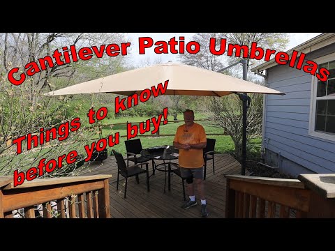 Cantilever (Offset) Patio Umbrella - Things to know before you buy!