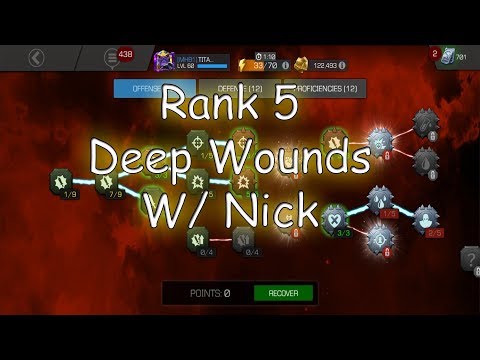 Deep Wounds Mastery With Nick Fury!!! [MCOC]