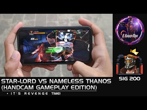Star-Lord Against Nameless Thanos! (OG KING) Handcam Edition - Marvel Contest of Champions