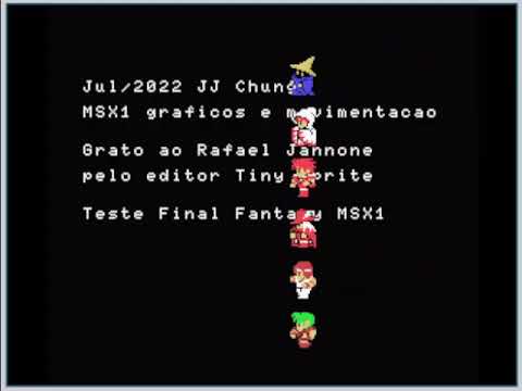 Final Fantasy MSX1 sprites teste