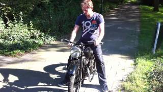 Restored 1934 Zundapp DL200 test drive