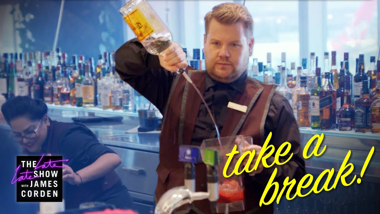 James Corden visit: Virgin Atlantic Clubhouse
