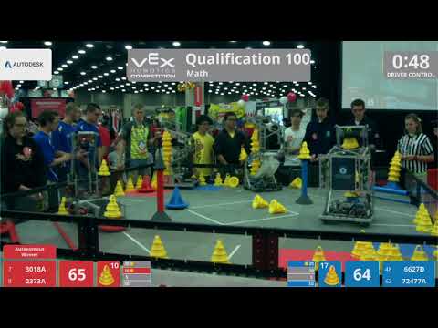 2018 VRC Math Q100 - 3018A 2373A vs 6627D 72477A - 111 to 83