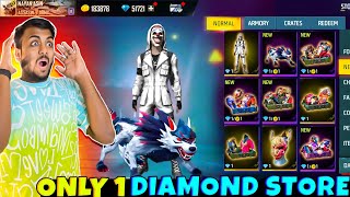 Free Fire Only 1 Diamond Store 😱 All Emotes & Bundles Only In 1 Diamonds 😨 - Garena Free Fire