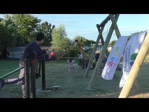 Inauguración de la Plaza Villa San Felipe en Joaquín Suárez