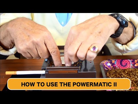 How To Use The Powermatic II (Electric Cigarette Rolling Machine)
