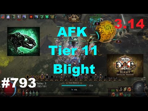 [Path of Exile] AFK Tier 11 Blighted Map w/ Carrion Golems & Towers in 3.14 Ultimatum League - 793
