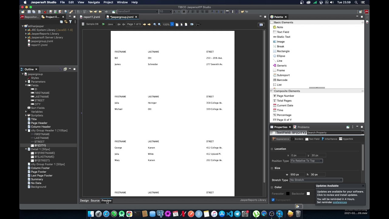 JasperSoft Studio Tutorial - 2. Grouping