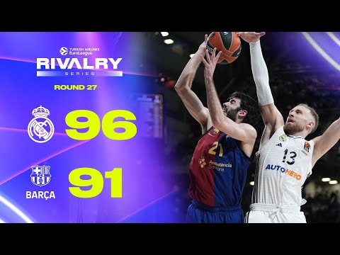 THREE POINTER Too LATE | Real Madrid - FC Barcelona | BASKETBALL HIGHLIGHTS R27 2024-25
