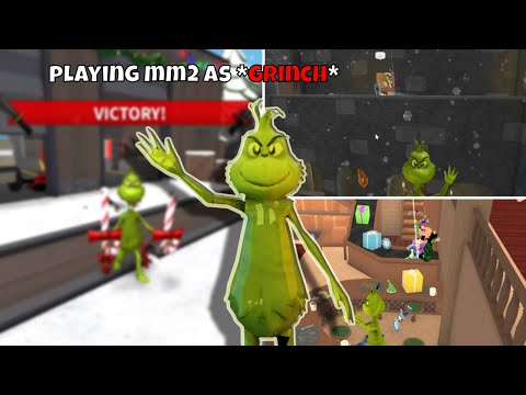 MM2 TRICKSHOTS-WINS AS GRINCH (Murder Mystery 2)