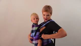 Zakładanie i zdejmowanie nosidełka Luna Dream - pozycja z przodu (baby carrier tutorials: front)
