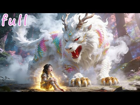 Little girl sleeping in cave, protected by ancient beast, bad guys try to hurt her and get killed!