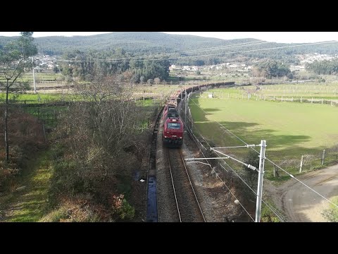 Comboio internacional n° 48842 Takargo Rail 6002 Linha Minho