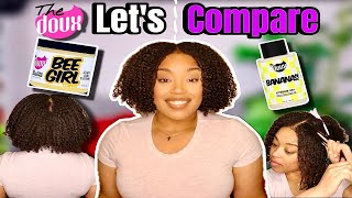 Bananas Gel vs Bee Girl Curl Custard on Natural Hair