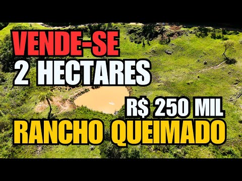 SÍTIO 2 HECTARES COM AÇUDE E NASCENTE EM RANCHO QUEIMADO/SC - R$ 250 MIL