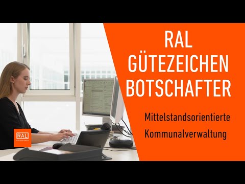 RAL Gütezeichen Botschafter Mittelstandsorientierte Kommunalverwaltung
