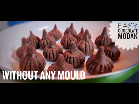 How to make Chocolate Modak without any mould| Easy Trick| बिना साँचे के चॉकलेट मोदक कैसे बनाये