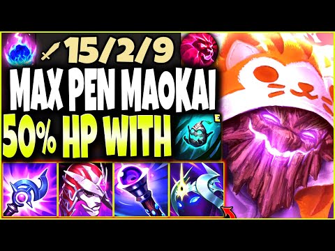 *Beware of BUSHES* New Max Pen Maokai Season 12 Build can do 50% HP with E 🔥 LoL Maokai s12 Gameplay