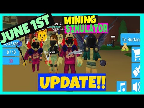 Roblox Mining Simulator Has A New Update Omega Hat Skin - 