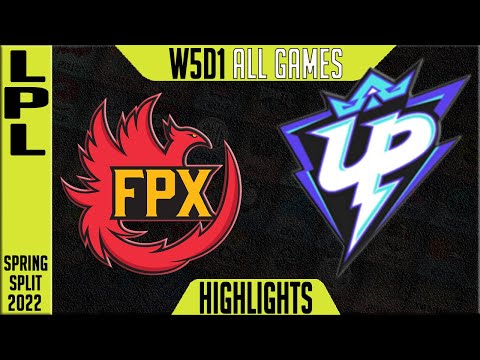 FPX vs UP Highlights ALL GAMES | LPL Spring 2022 W5D1 | FunPlus Phoenix vs Ultra Prime