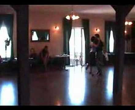  Javier Rodriguez  and  Geraldine Rojas  are  dancing  to  the  tango  "  Siempre Es Carnaval  "