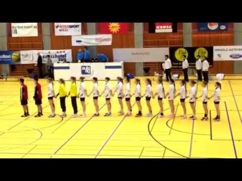 17.01.15 U19 D - Slowakei Hymne & Begrüßung