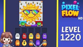 Pixel Flow Level 1220 Solution Walkthrough