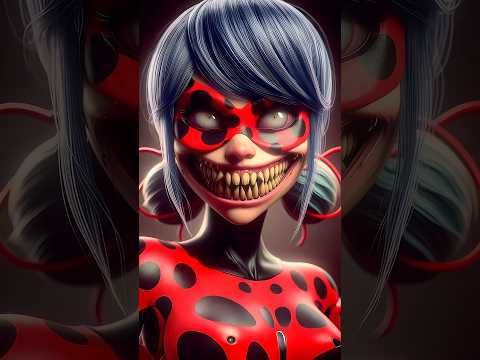 Horror version of the Miraculous: Tales of Ladybug & Cat Noir characters #scary