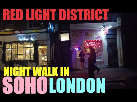 Red Light District London Late at Night, Who is here? (4K60fps)