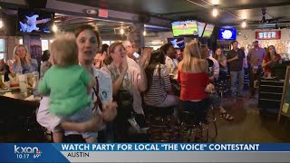Watch party cheers on Austin contestant on The Voice