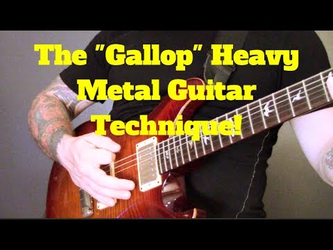 The "Gallop" Heavy Metal & Rock Guitar Technique - How To Play The Gallop