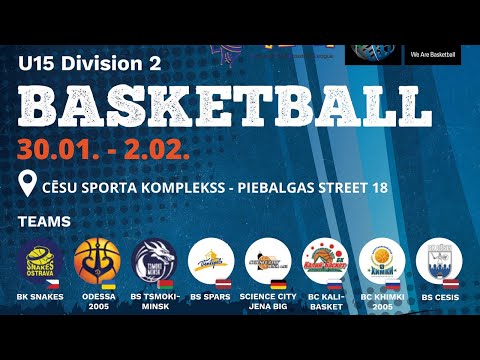 EYBL U15 Division 2, Day1 (31.01.2020.), Cesis, Latvia. Season 2019/2020.
