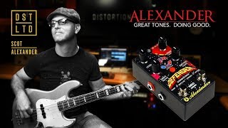 Video thumbnail for Alexander Pedals Defender Stargate Drive - Scot Alexander Bass Demo by Distortion LTD