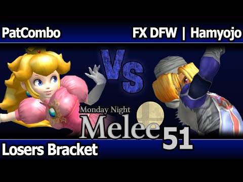 MNM 51 Melee - PatCombo (Peach) vs FX DFW | Hamyojo (Sheik) - Losers Bracket
