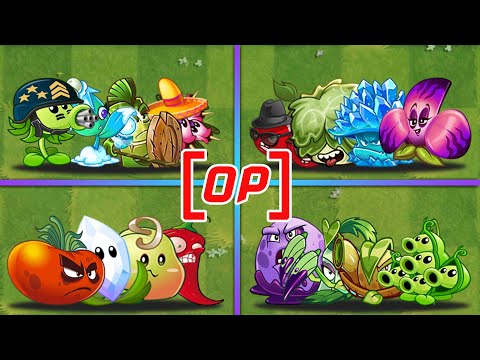 4 Team Random 4 OVER POWER Plants Battlez - Who Will Win? - PvZ 2 Team Plants