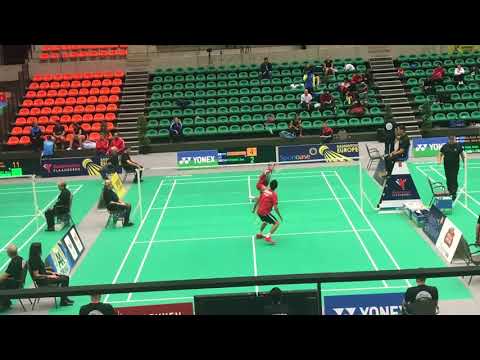 Kento Momota vs Sam Parsons Yonex Belgian 2017 part1