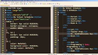 HTML Tables Part 2 - Basic CSS Styling