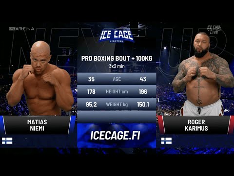 Roger Karimus vs Matias Niemi | KOKO OTTELU | ICE CAGE 6