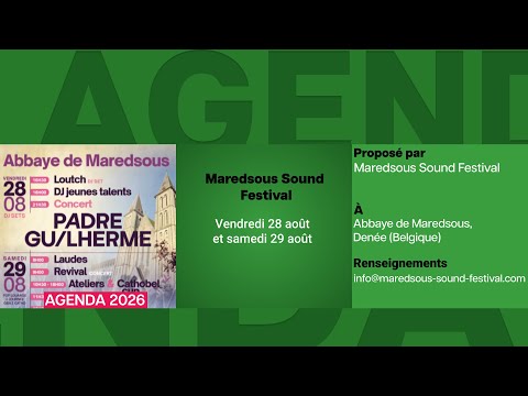 Agenda du 15 mai 2026