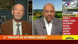 PTI reacts to World Series Game 3's epic 18-inning marathon 👏 'LOVE LETTER TO BASEBALL' - Kornheiser