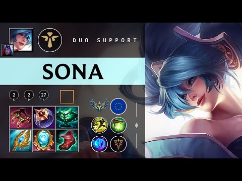 Sona Support vs Nautilus - EUW Challenger Patch 26.02