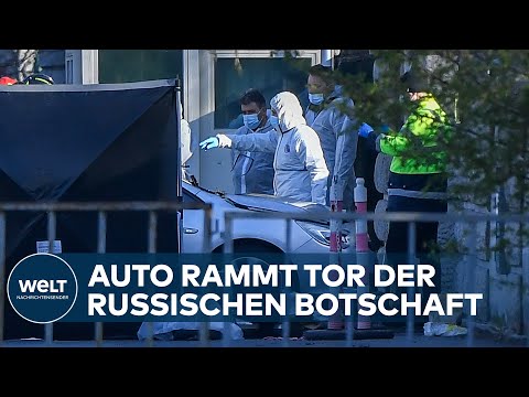 Auto rammt Tor der russischen Botschaft in Bukarest | EILMELDUNG