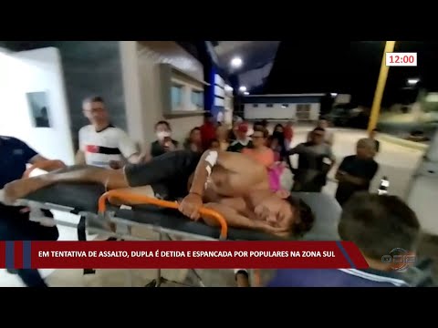 Em tentativa de assalto, dupla é detida e espancada por populares na zona sul 17 10 2022